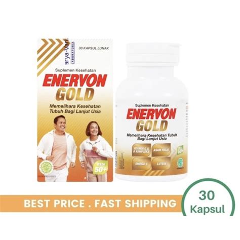 Jual Enervon Gold Botol Tablet Multivitamin Lengkap Usia Lanjut