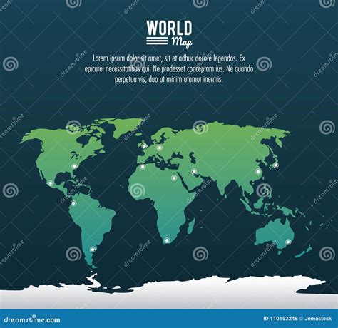 Infographic的世界地图 向量例证 插画 包括有 大陆 商业 全球 介绍 绘图 国家（地区） 110153248