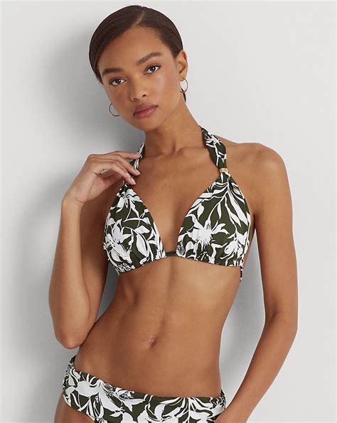 Floral Halter Bikini Top For Women Ralph Lauren® Uk