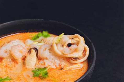 Spicy Thai Soup Tom Yam Stock Photo Image Of Lunch Seafood 37963374