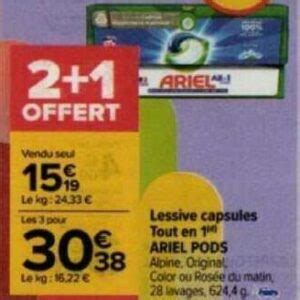 Anti Crise Fr Lessive En Capsules ARIEL Chez Carrefour Market 06 06