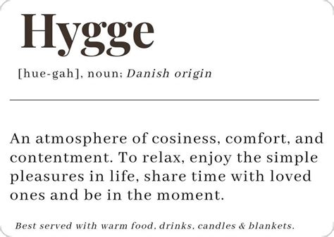 Hygge Definition Print Dictionary Artwork Nordic Print Printable