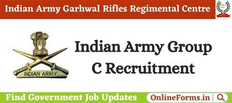 Garhwal Rifles Regimental Centre Offline Form 2022 10th Pass