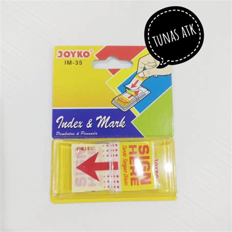 Jual Joyko Index Mark Im Sign Here Shopee Indonesia