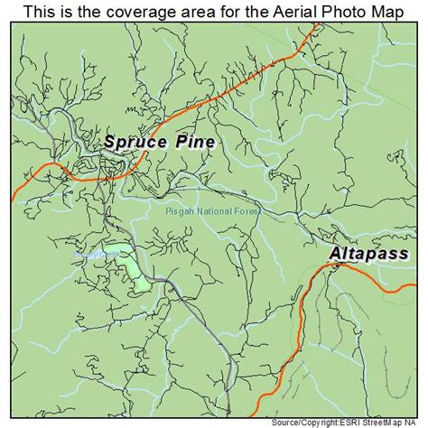 Aerial Photography Map of Spruce Pine, NC North Carolina