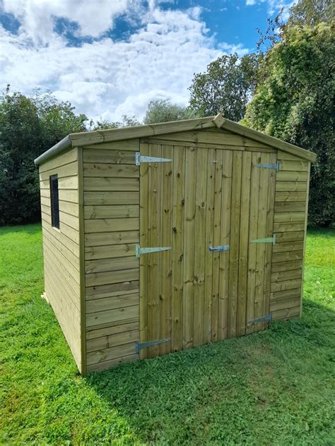 Double Door Apex Garden Shed Woodford Forest And Landscape