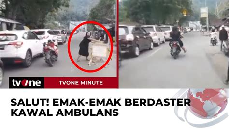 Aksi Heroik Emak Emak Di Sukabumi Kawal Ambulans Bawa Bayi Kritis