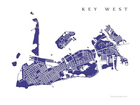 key west fl key west map key west map print