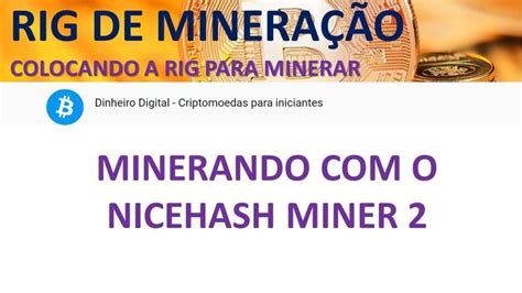 Rig De Minera O Minerando O Nicehash Miner Circuito