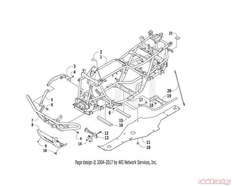 Arctic Cat Oem Frame Main Ptd Black