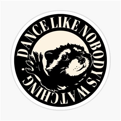 "Raccoon Dancing in a Circle - Pedro Pedro Pedro | MEME | Black" Sticker for Sale by Any Color ...