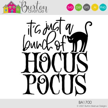 It S Just A Bunch Of Hocus Pocus Cut File Burton Avenue