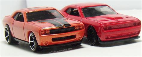 Two Lane Desktop Hot Wheels Dodge Challenger SRT Hellcat Vs Matchbox And Hot Wheels