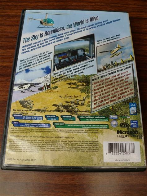 Microsoft Flight Simulator X Deluxe Edition PC DVD ROM 2006