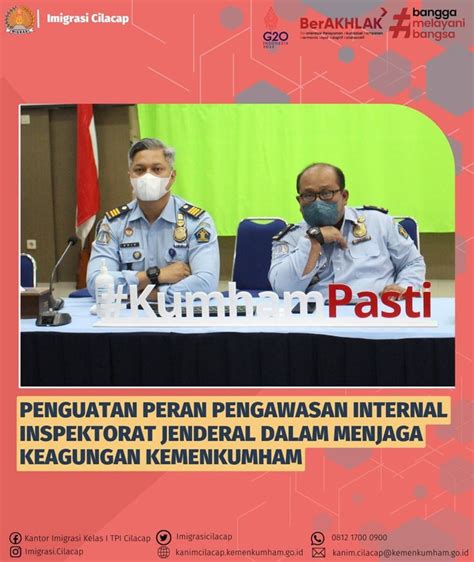 Imigrasi Cilacap Ikuti Penguatan Oleh Itjen Kemenkumham Secara Virtual