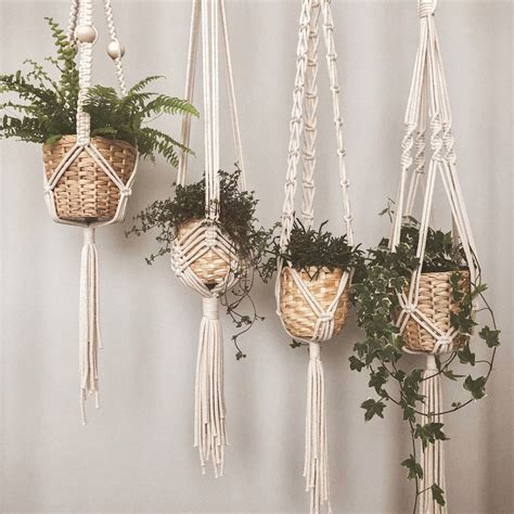 Kwietnik Wisz Cy Ze Sznurka Ute Makrama Macrame Plant Hangers