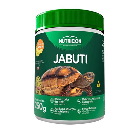 Ração Nutricon Jabuti 250G Alimento Aroma De Banana Submarino