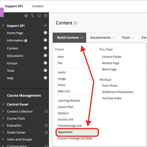 Creating Hypothesis Enabled Readings In Blackboard Learn Original