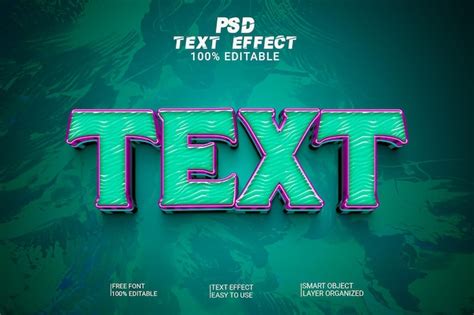 Effet De Style De Texte Texte De Fichier Psd Psd Premium