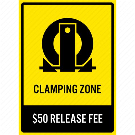 Car, clamping, fine, illegal, parking, penalty, sign icon - Download on ...