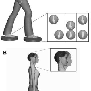 Gaze stabilization and postural stability exercises. A) Fixing a target ...