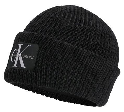 Calvin Klein Czapka Zimowa Damska Czarna Beanie Zm Zm Bds