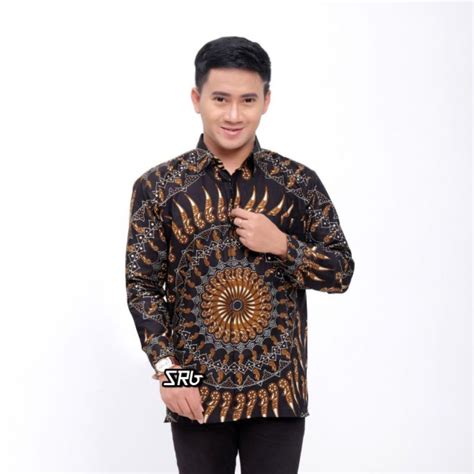 Jual Batik Pria Lengan Panjang Batik Nakula Art Motif Garuda Size M L