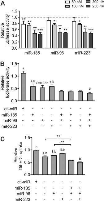 Mir Mir And Mir Regulate Selective Hdl C Uptake Into