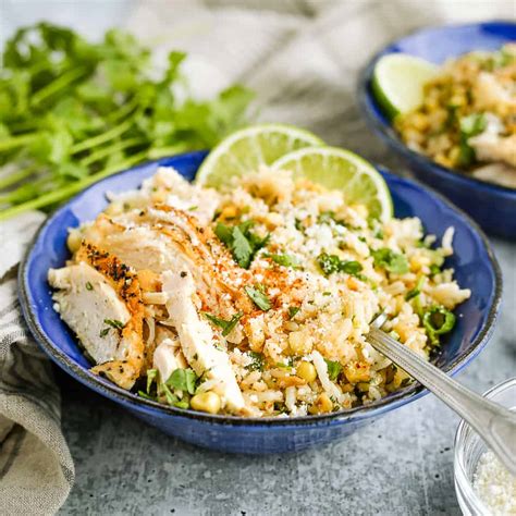 Esquites Inspired Mexican Street Corn Rice Bowls