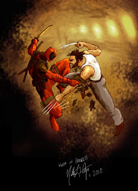 Wolverine vs Deadpool by sebadorn on DeviantArt