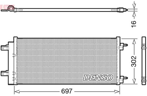 Denso Dcn20044 Kondensator Klimakondensator Klimakühler Aluminium Voll