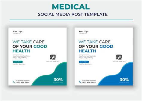 Medical Healthcare Social Media Template Graphic by Gentle Graphix ...