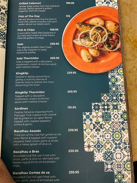 Menu At Calistos Sandton City Restaurant Sandton