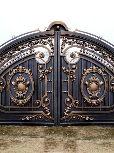 Wrought Iron Gates Are An Amazing And Unusual Solution For A Cottage Or