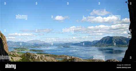 Fjord Landscape Panorama Stock Photo - Alamy