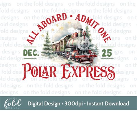 Polar Express Clip Art Ticket