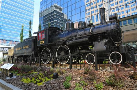 Canadian Pacific Railway Locomotive 29 in Calgary – Stock Editorial Photo #58403885