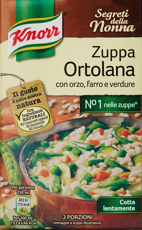 Knorr Zuppa Ortolana Piatti Pronti Knorr Con Ingredienti Naturali Senza Coloranti E Senza