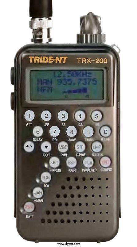 Rigpix Database Other Receivers Scanner Brands Trident Trx