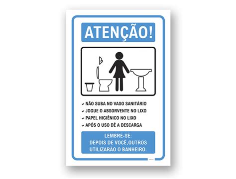 Placas De Sinaliza O Placa Banheiro Aten O Feminino