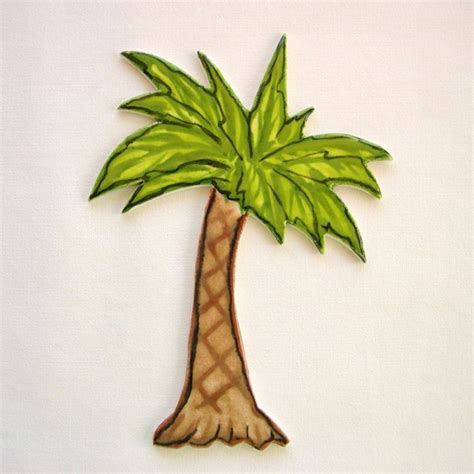 Mosaic Tile Ceramic Palm Tree Ceramic Art Tiles Hand Painted