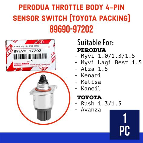 89690 97202 PERODUA THROTTLE BODY 4 PIN SENSOR SWITCH PERODUA MYVI