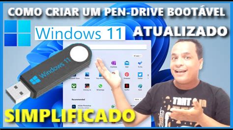 Como Criar Um Pendrive Boot Vel Windows Youtube