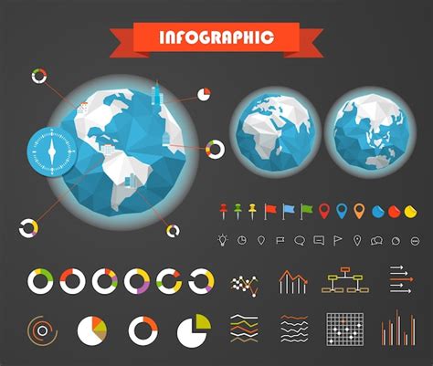 Premium Vector Infographic Elements Template Statistic Charts Ratings