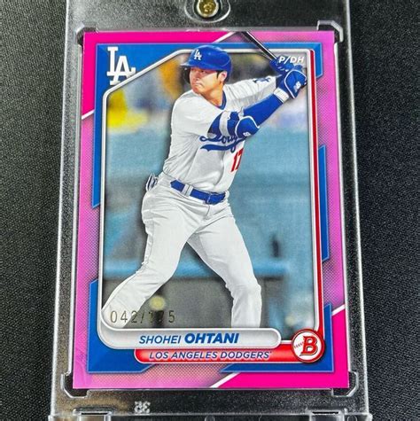 最新 175枚限定 2024 Topps Bowman 大谷翔平 No 33 ピンクパラレルカード Pink ボウマン ドジャース その他