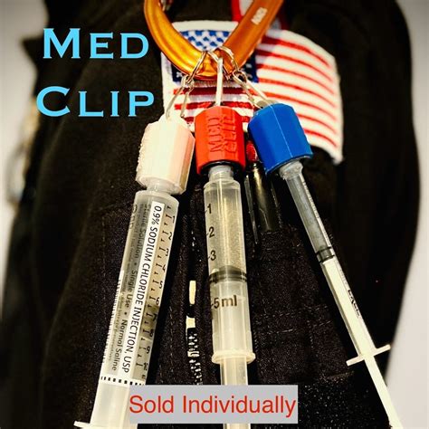 Med Clip Syringe Holder Nurse Paramedic EMT Healthcare Etsy