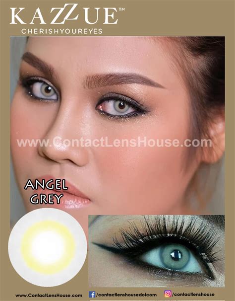 Angel Grey colored contacts lens