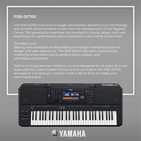 61 Yamaha Psr Sx700 Mid Level Arranger Keyboard At Rs 94990 In New Delhi