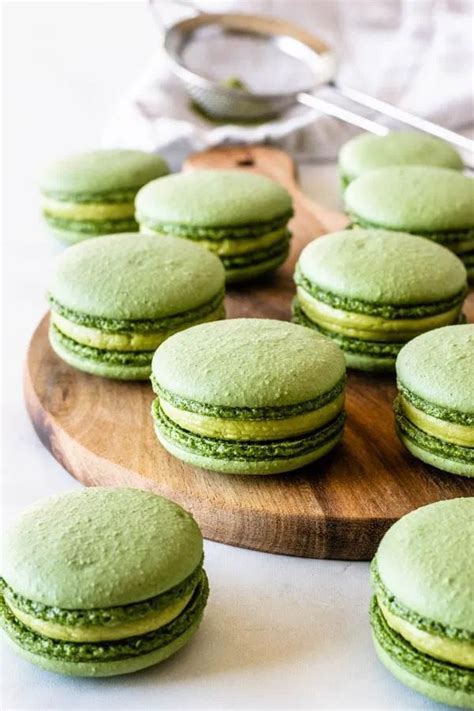 Vegan Matcha Macarons Recipe Matcha Macarons Homemade Butter