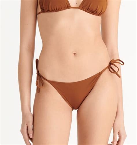 Eres Malou Thin Tie Side Bikini Brief Caramelo Soleil Toile